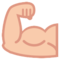 Flexed Biceps emoji on HTC